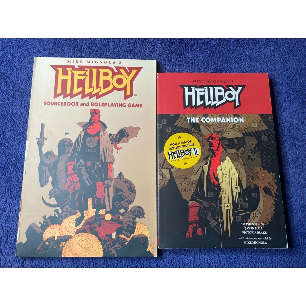 1st Print Mike Mignola's Hellboy TTRPG Sourcebook and Companion Book Darkhorse